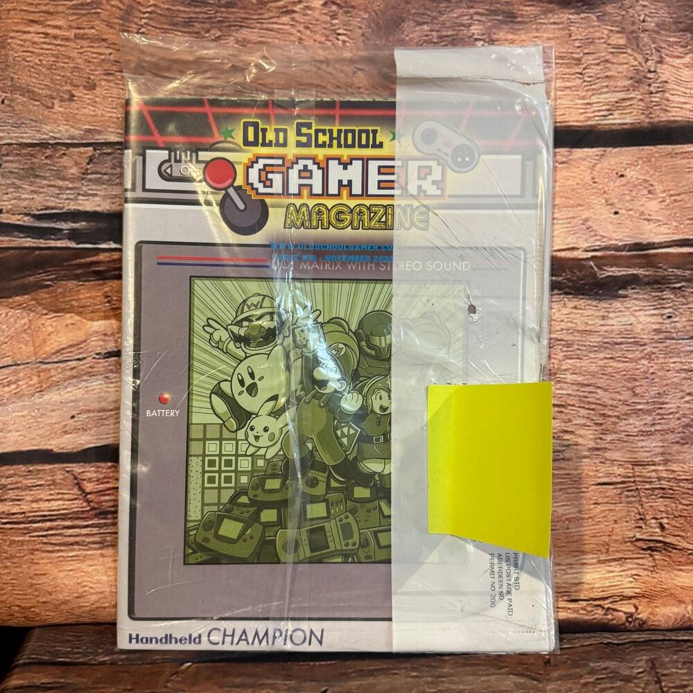 Old School Gamer Magazine Nov 2020 Issue #19 Handheld Champion Game Boy
